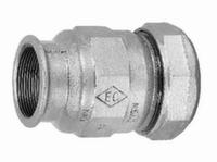 Перехідник затискний оцинкований Atusa 1/2" ВР