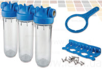 Фільтр колба Atlas Filtri DP TRIO TS OT 1/2" KIT (прозора колба) 10"