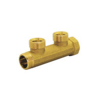 Колектор латунний Bianchi 3/4" х2х3/4" НР, l = 50 мм, Euroconus