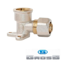 Коліно настінне з внутрішнім різьбленням Gross d16(2,0) x 1/2"