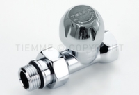 Кран радіаторний Tiemme 1/2" ВЗ прямий хромований