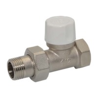 Кран радіаторний відсікаючий Bianchi прямий 1/2"
