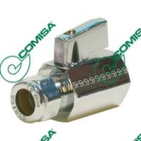 Кран кульовий Comisa d15x1/2" ВР міні хромований