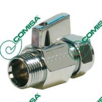 Кран кульовий Comisa d15x1/2" НР міні хромований