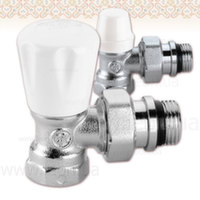 Комплект кутових радіаторних кранів Caleffi 1/2"