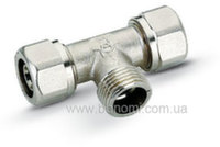 Трійник з зовнішньою різьбою Bonomi 16(2,0)x1/2"x16(2,0)