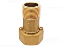Штуцер для лічильника латунний Pattaroni 1/2" x 3/4" НВ (пара)