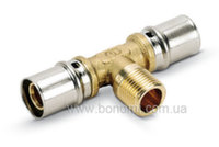 Трійник з зовнішньою різьбою прес Bonomi 32(3,0)x1"x32(3,0)
