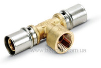 Трійник з внутрішньою різьбою прес Bonomi 26(3,0)x1/2"x26(3,0)