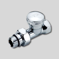 Кран радіаторний відсікаючий Tiemme 1/2" ВЗ прямий хромований