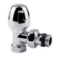 Кран радіаторний хромований Icma 1/2" кутовий верхній