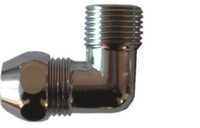 Коліно затискне із зовнішнім різьбленням хромоване Albertoni d10 х 1/2"