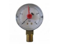 Манометр з індикатором вертикальний Arthermo d63 1/4" 6 бар