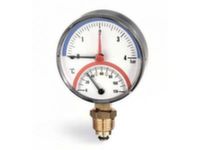 Термоманометр вертикальний Arthermo d80 1/2" 0-120 ° С 4 бар