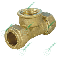 Трійник затискний з внутрішнью різьбою Comisa 15x1/2"x15
