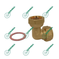 Коліно з накидною гайкою Comisa 15x1/2"