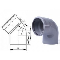 Коліно ПП Valrom 110x87° 30'