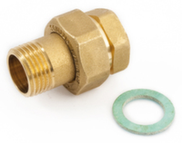 Американка пряма General Fittings 1/2" ВН з прокладкою