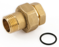 Американка пряма General Fittings 1/2" ВН з прокладкою o-ring