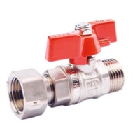 Кран кульовий з накидною гайкою Fado 1/2" приямий PN40