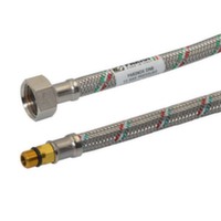 Гнучкий шланг для води Parigi Parinox DN8 M10x1/2" 30 см PN10 коротка голка