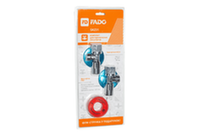 Комплект кранів для підключення змішувача Fado New 1/2"x1/2" хром