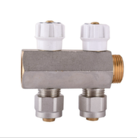 Колектор з вентильними кранами APE 3/4"x2x16