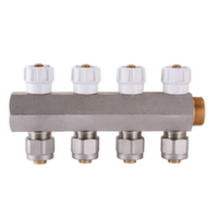 Колектор з вентильними кранами APE 3/4"x4x16