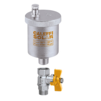 Повітряскидач автоматичний Caleffi Solar 3/8" з краном - відсікачем, 10 бар