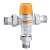 Термозмішувач Caleffi Solar 3/4" із захистом від опіків 35°С - 55°С