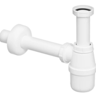 Сифон для умивальника Viega 1 1/4"x1 1/4" пластик білий бутилка без верха 108694
