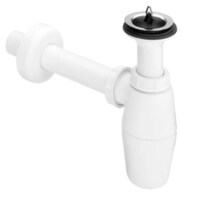Сифон для умивальника Viega 1 1/4"x1 1/4" пластик білий бутилка з верхом 573966 (103927)