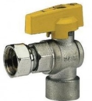 Кран газовий кульовий Bianchi 1/2"Вх1/2"В з накидною гайкою
